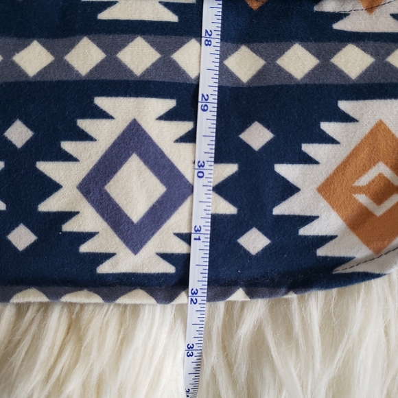 NWT L.L.Bean Signature Chamois Tunic Raven Blue Print Shirt Dress Size S - Picture 14 of 15